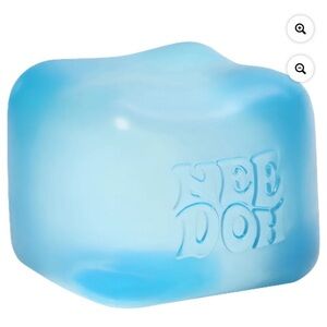 Needoh Blue Nice Cube Squishy Sensory Toy New Fast Ship